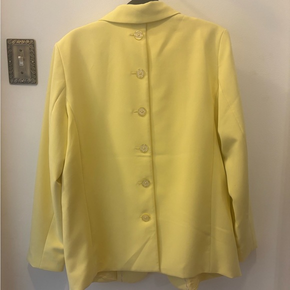 Maeve by Anthropologie Button Back Yellow Blazer | size L | NWOT - Picture 9 of 11